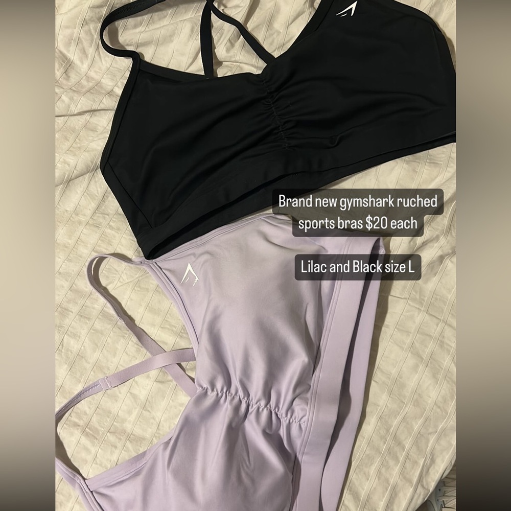 Gymshark ruched sports bras